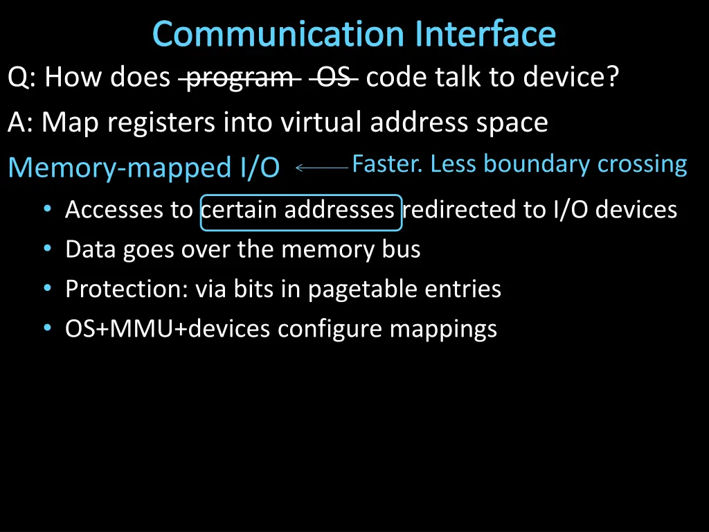 communication interface q how does program 1