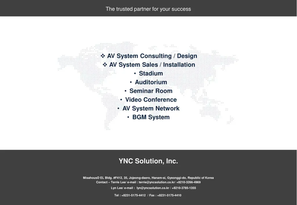 the trusted partner for your success