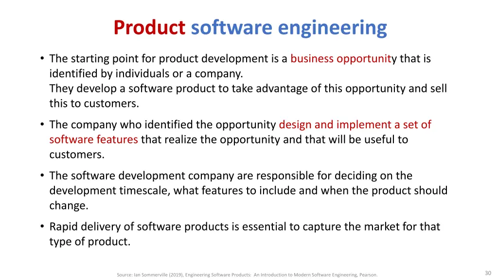 product software engineering 1