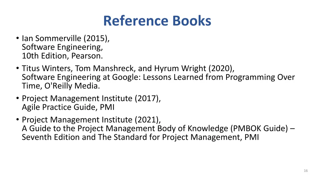 reference books