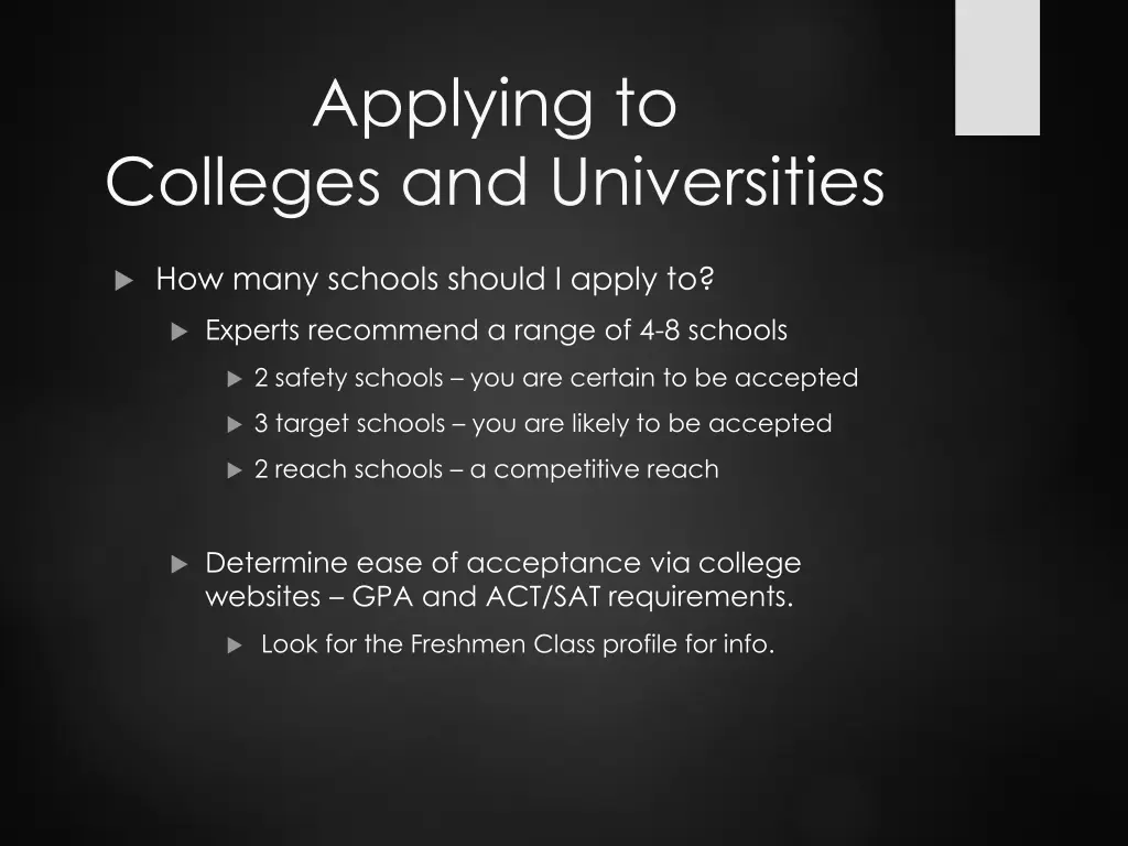 applying to