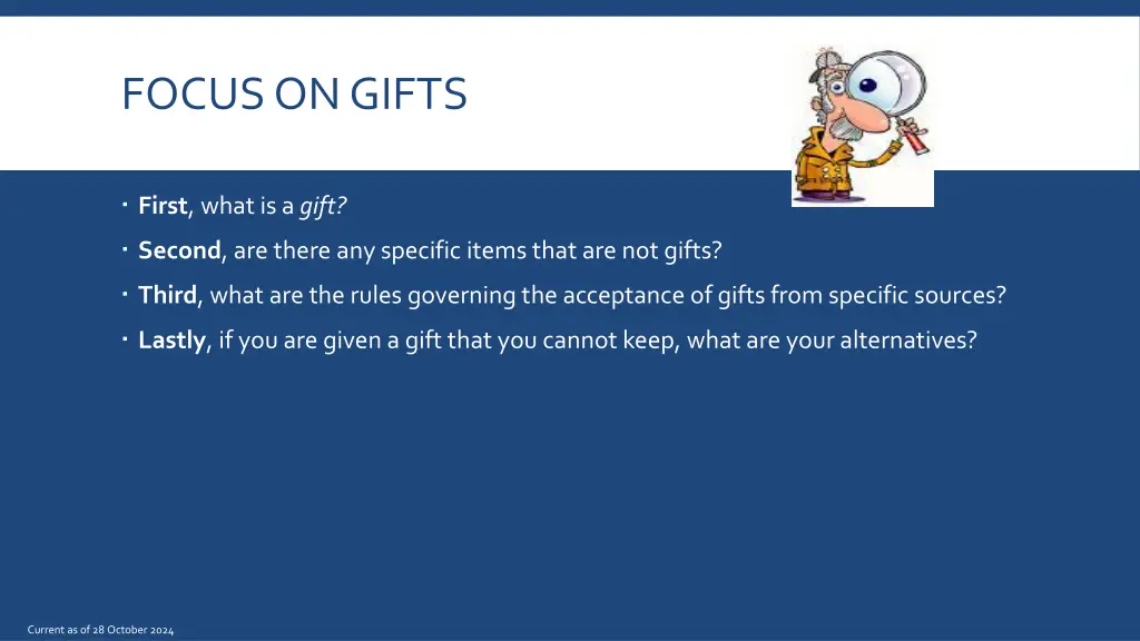 focus on gifts