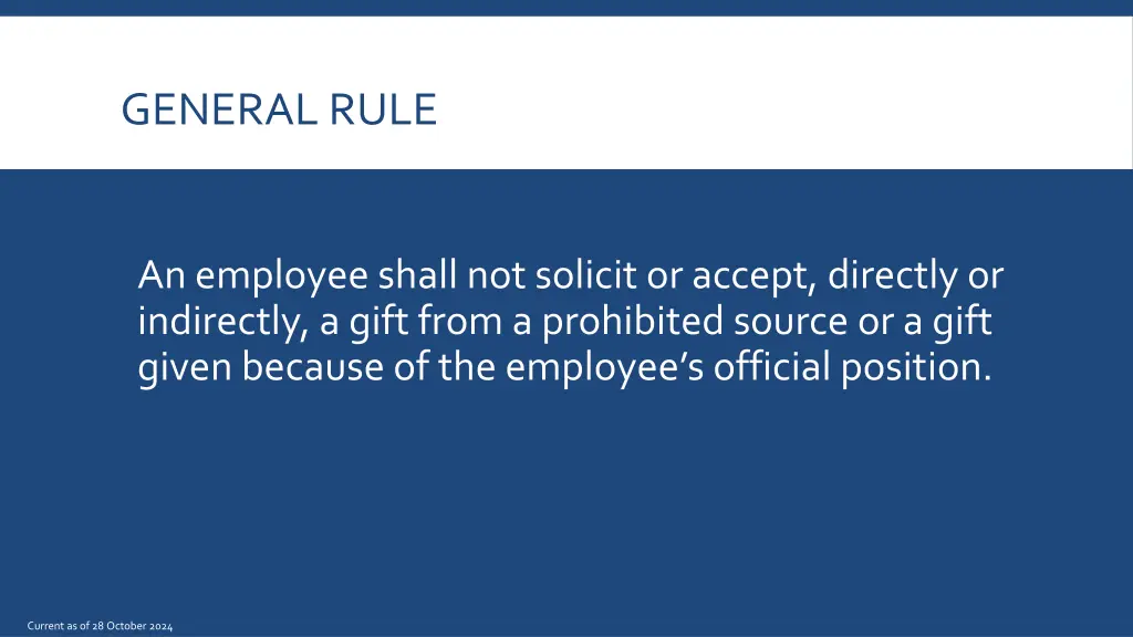 general rule