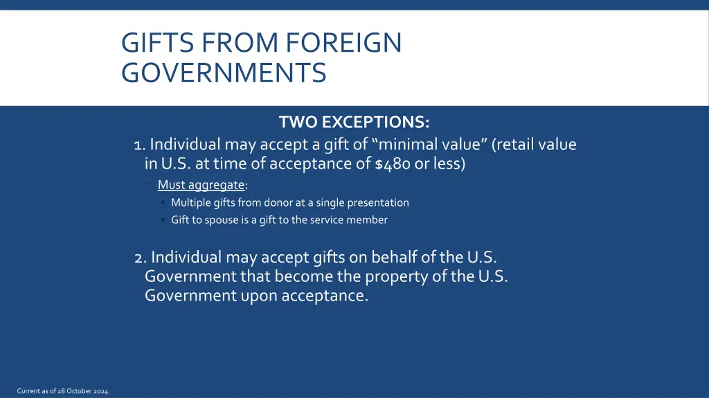 gifts from foreign governments 1