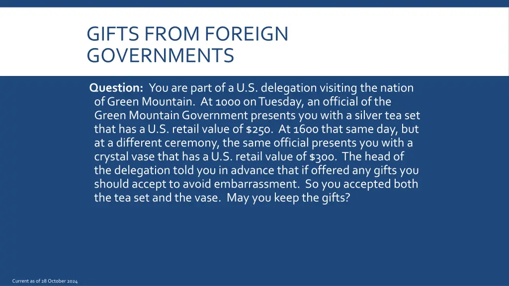 gifts from foreign governments 2