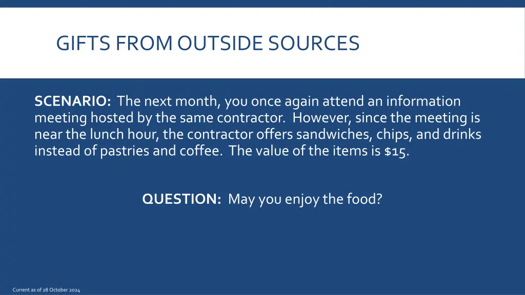 gifts from outside sources 1