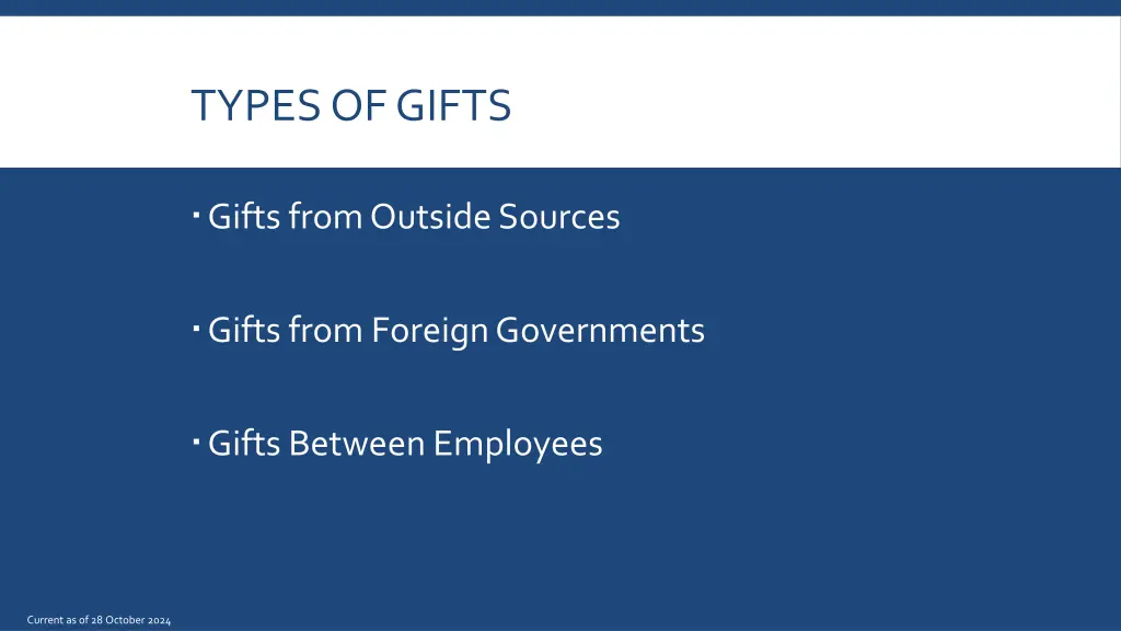 types of gifts