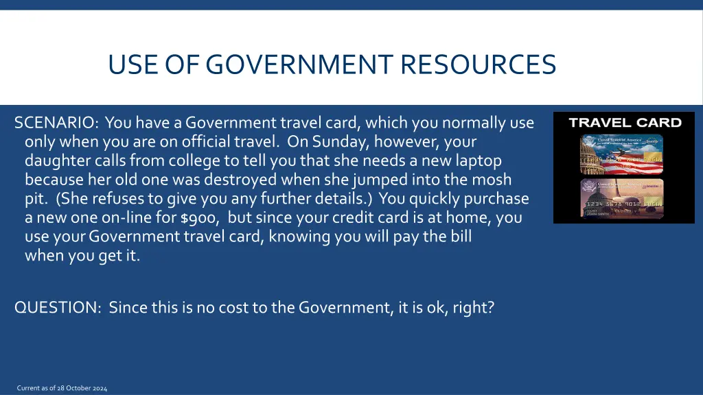 use of government resources 1