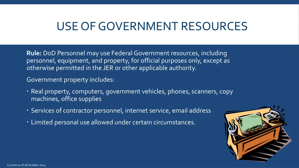 use of government resources