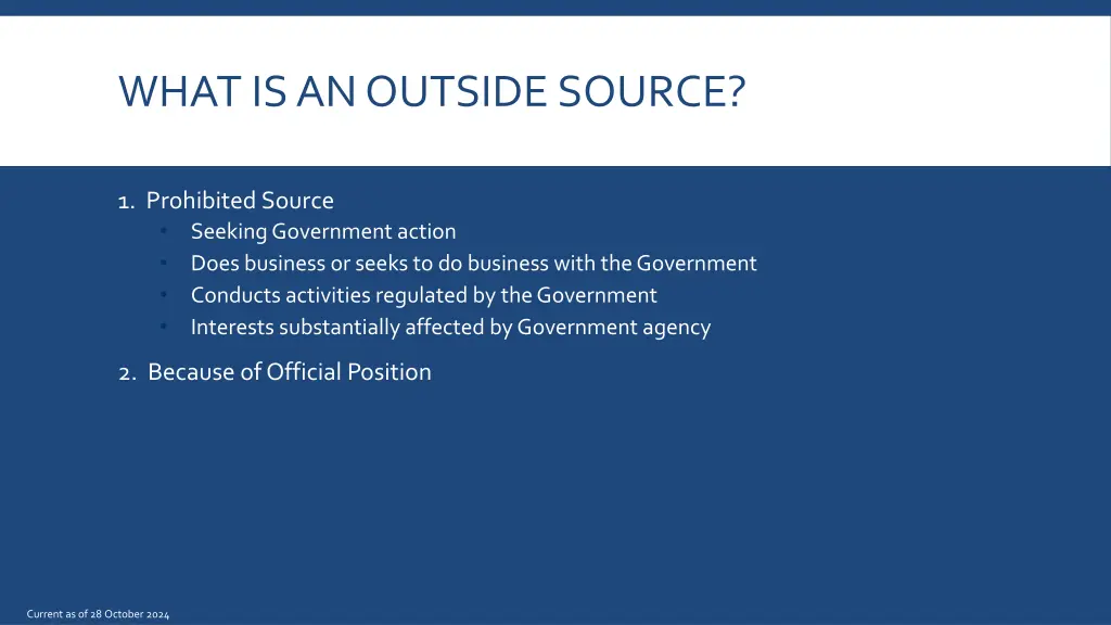 what is an outside source