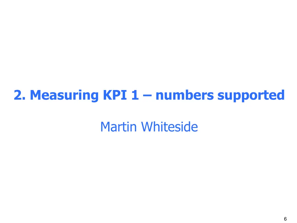 2 measuring kpi 1 numbers supported