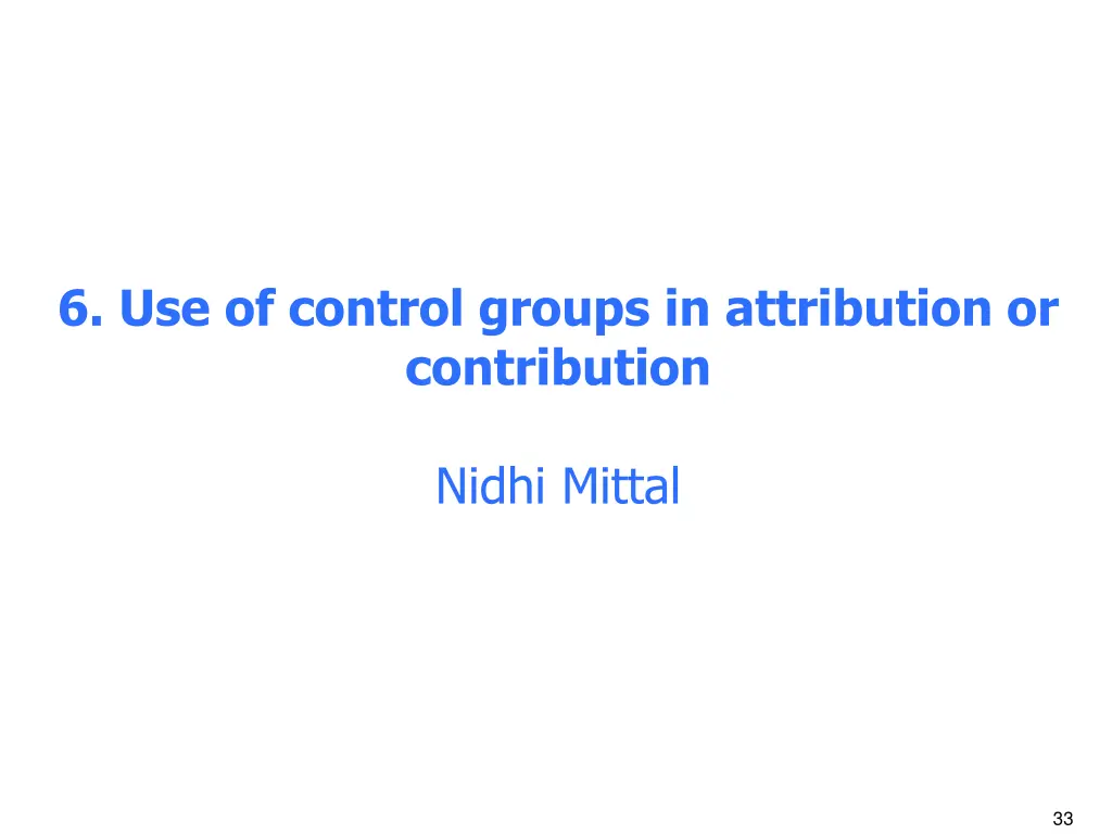 6 use of control groups in attribution