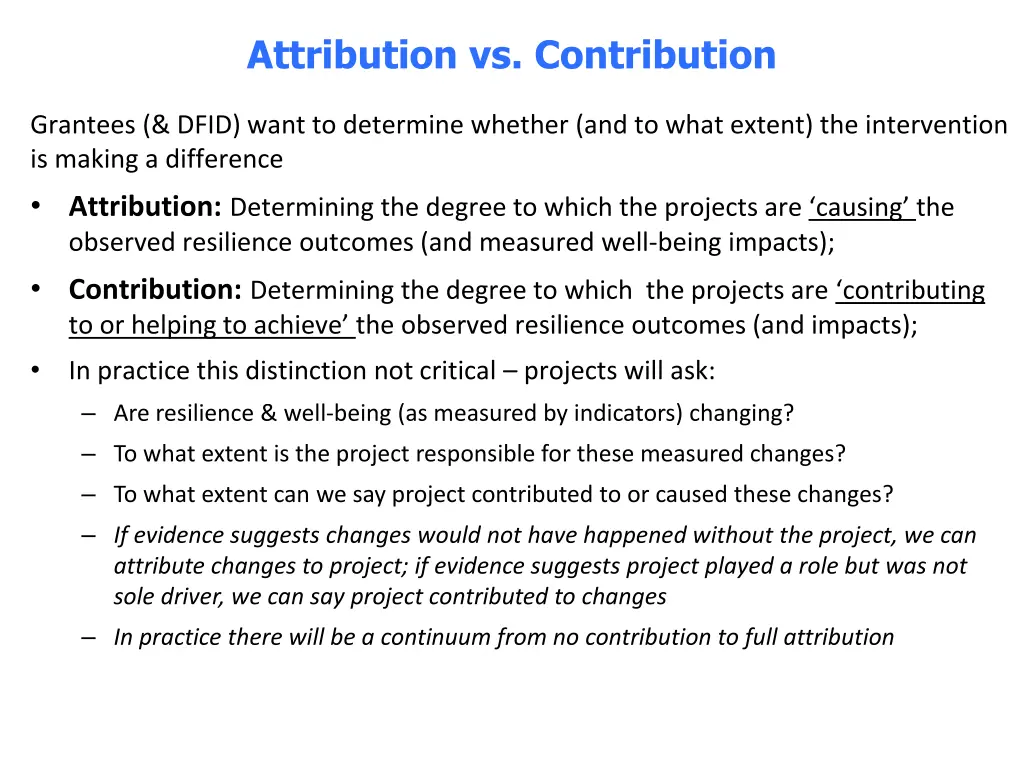 attribution vs contribution