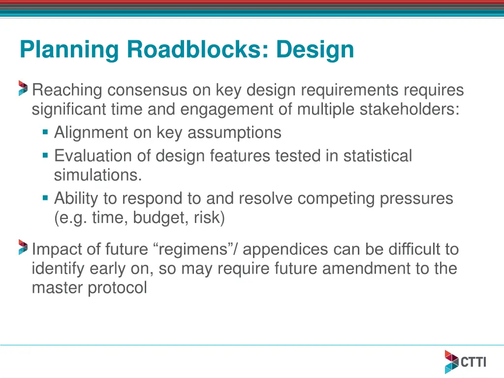 planning roadblocks design
