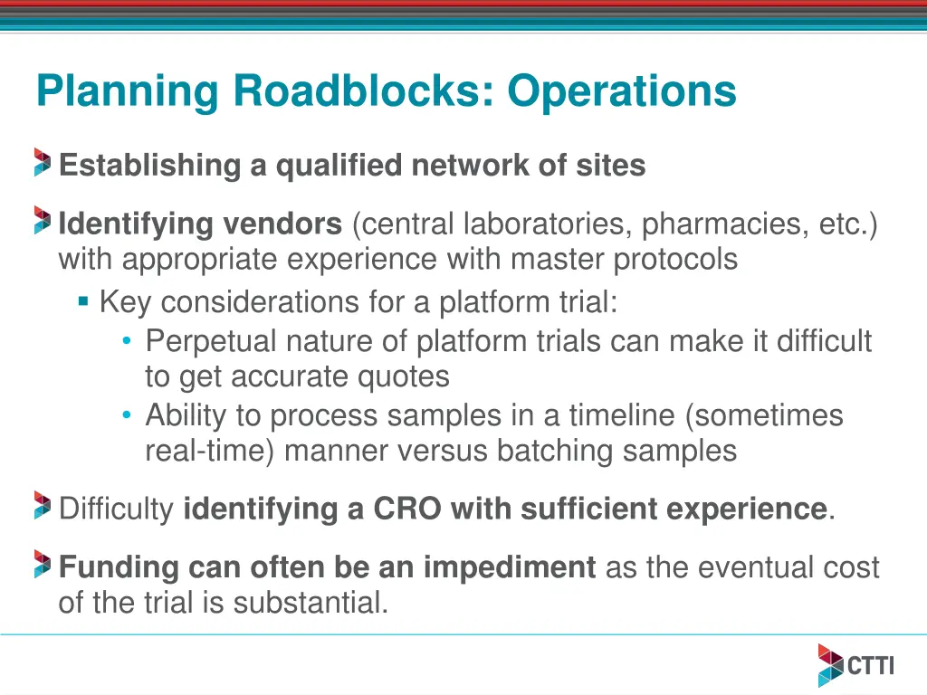 planning roadblocks operations