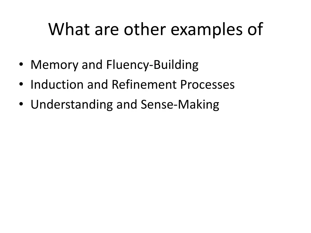 what are other examples of