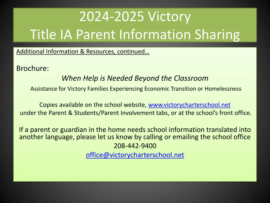 2024 2025 victory title ia parent information 19