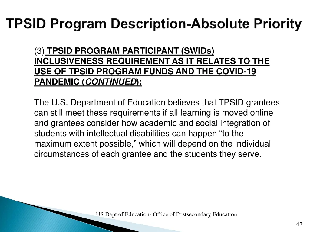 3 tpsid program participant swids inclusiveness 7