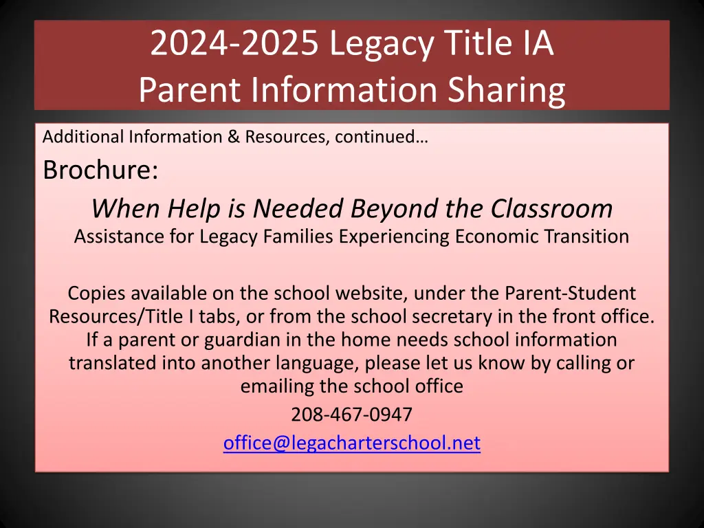 2024 2025 legacy title ia parent information 18