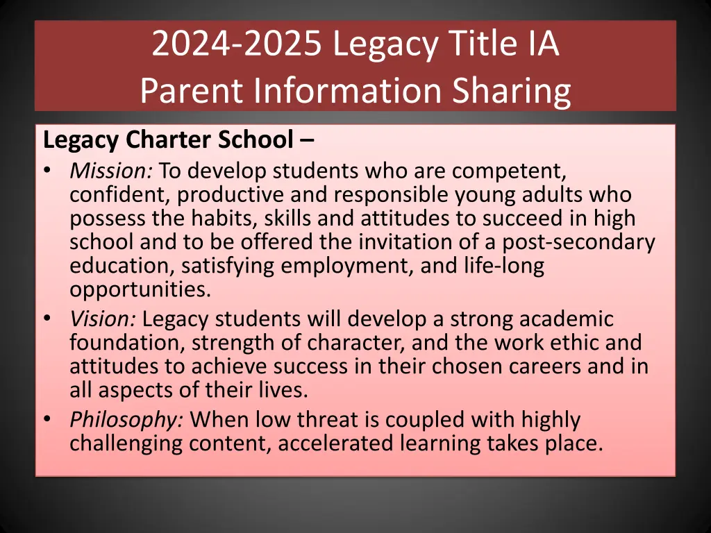 2024 2025 legacy title ia parent information 2