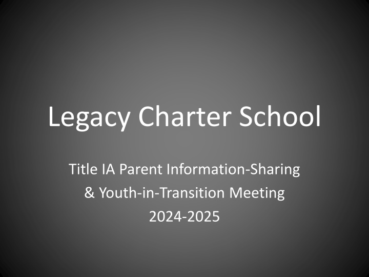 legacy charter school