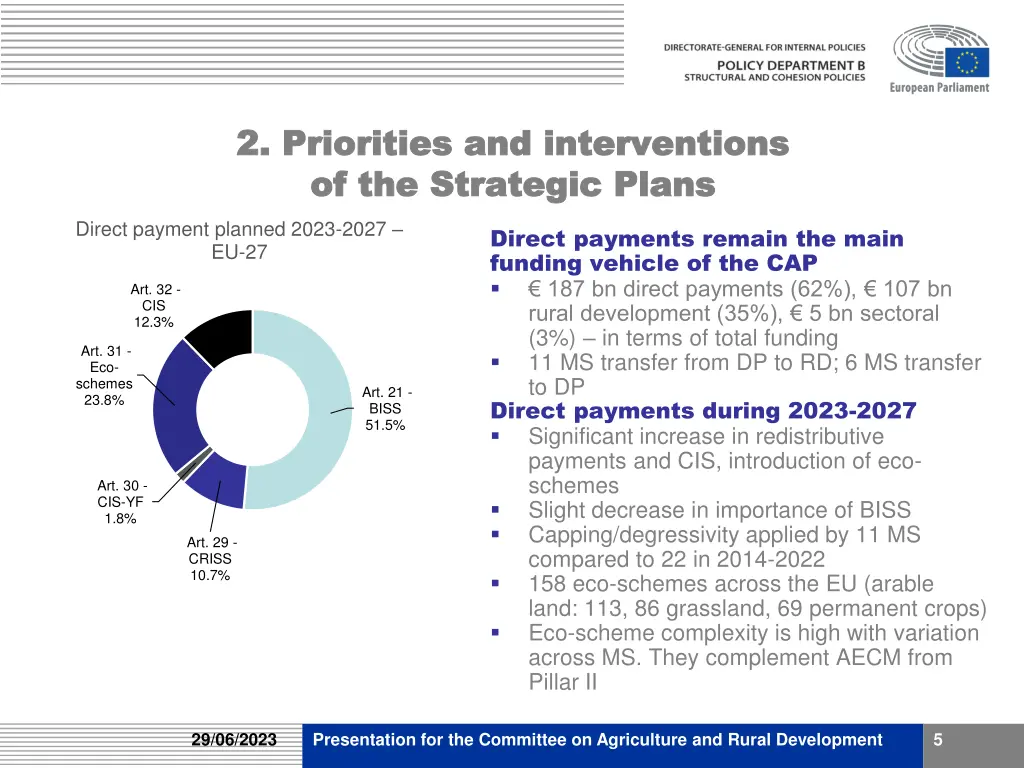 2 priorities and interventions 2 priorities 1