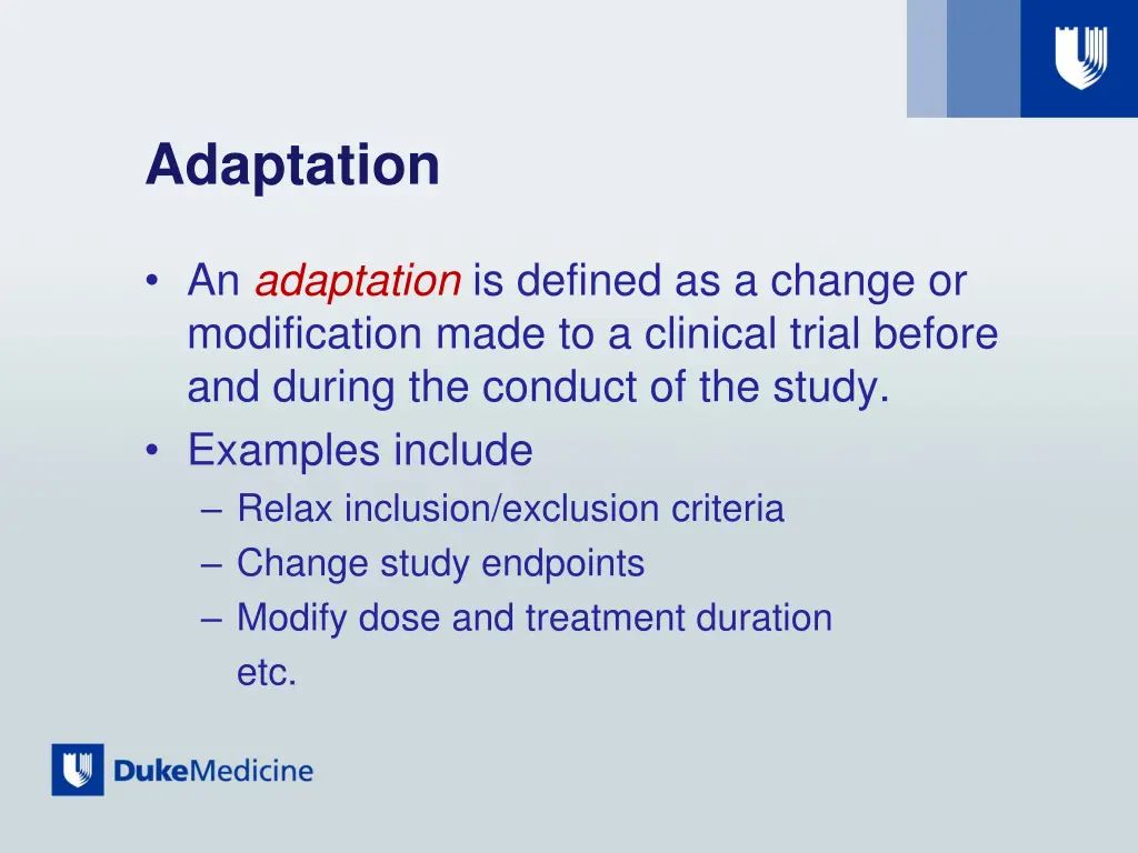 adaptation