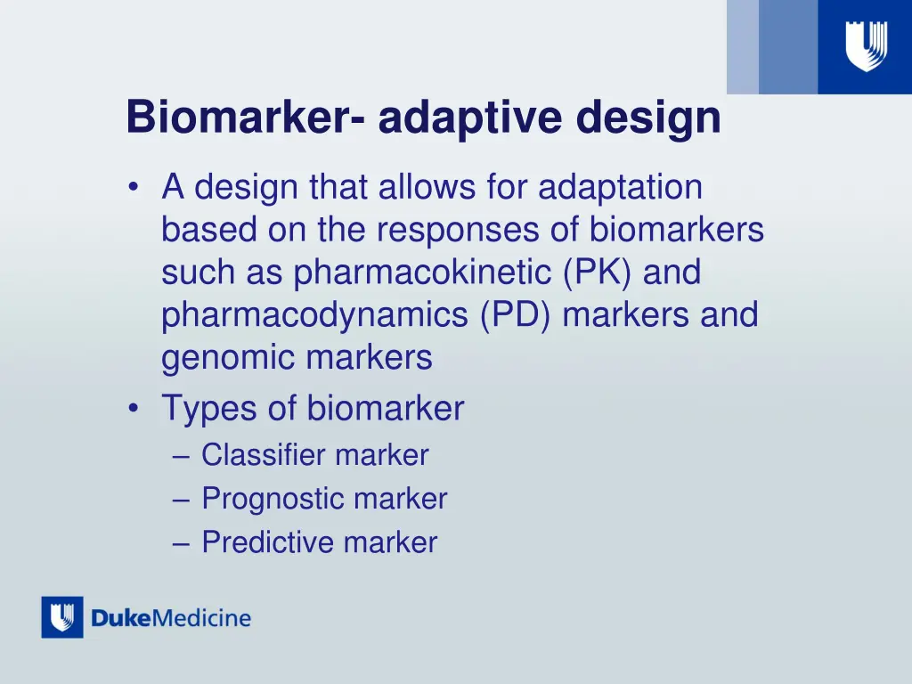 biomarker adaptive design