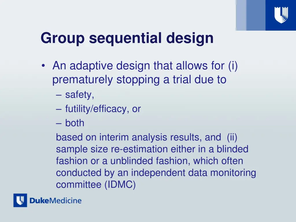 group sequential design