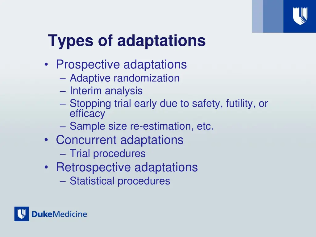 types of adaptations