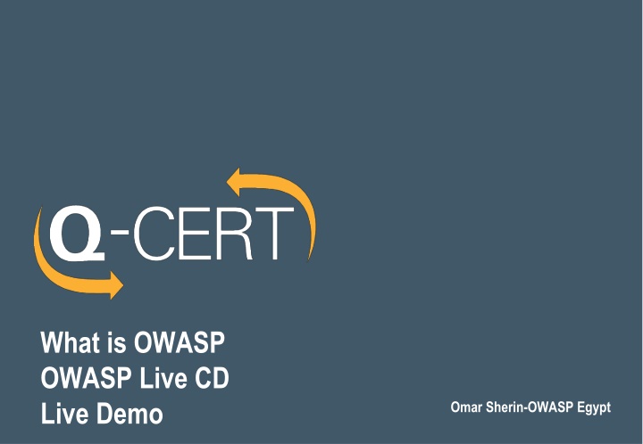 what is owasp owasp live cd live demo