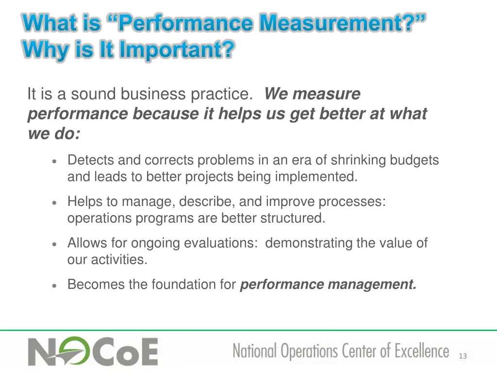 what is performance measurement 1