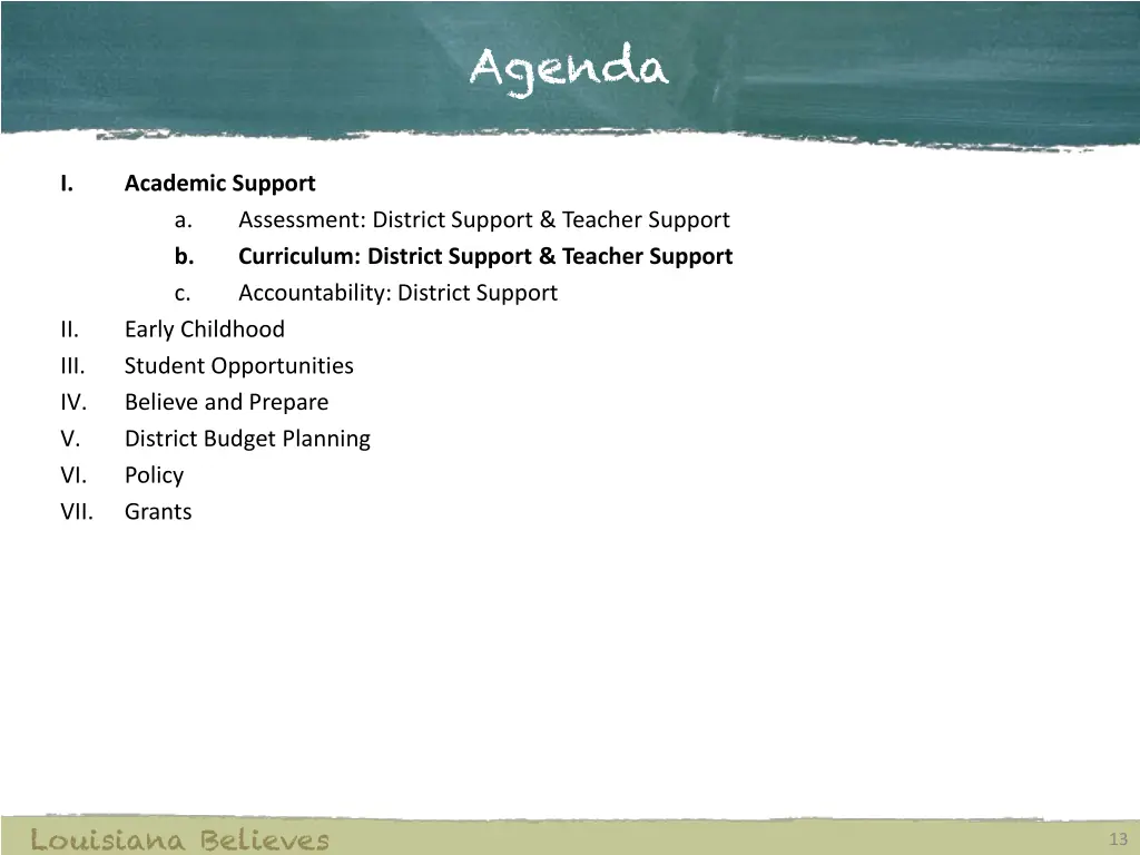 agenda 1