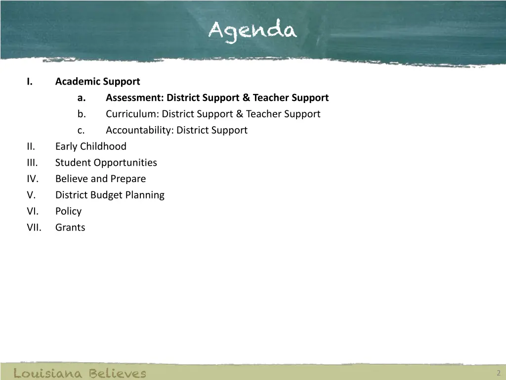 agenda
