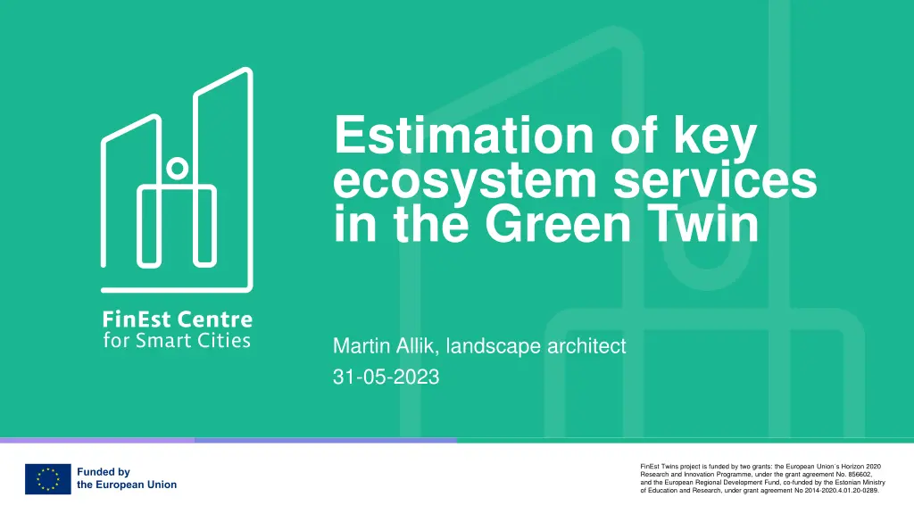 estimation of key ecosystem services in the green