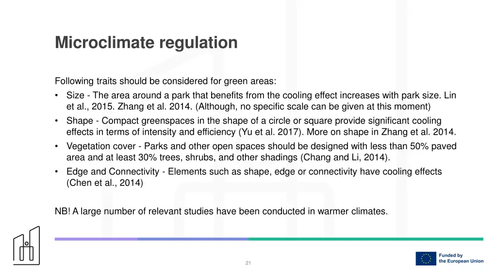 microclimate regulation 1