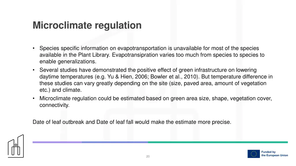 microclimate regulation