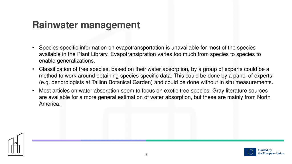 rainwater management