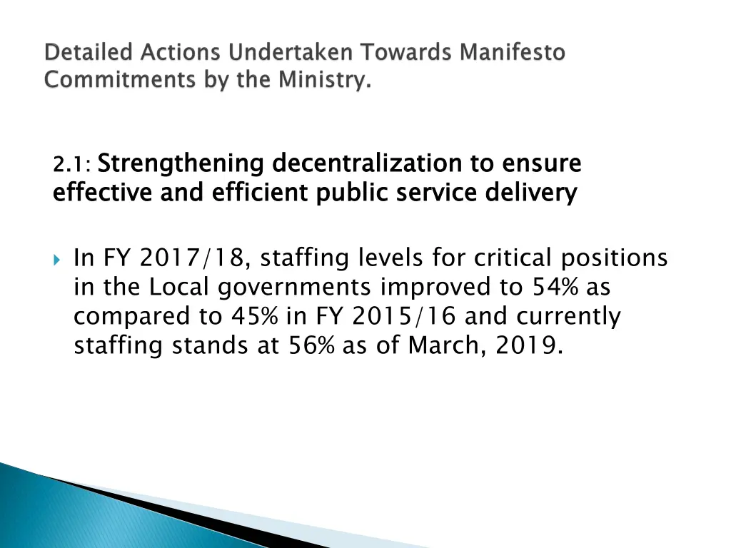 2 1 strengthening decentralization to ensure