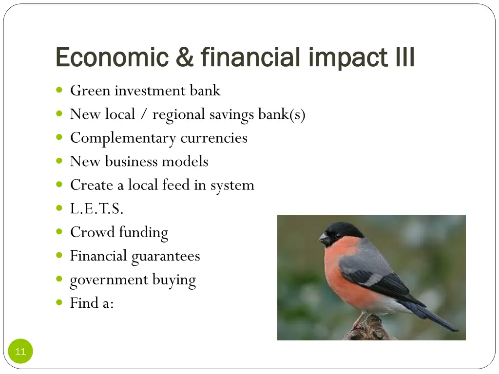 economic financial economic financial impact iii
