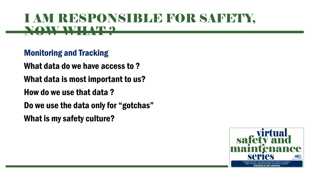 i am responsible for safety now what 5