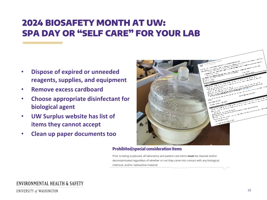 2024 biosafety month at uw spa day or self care 1