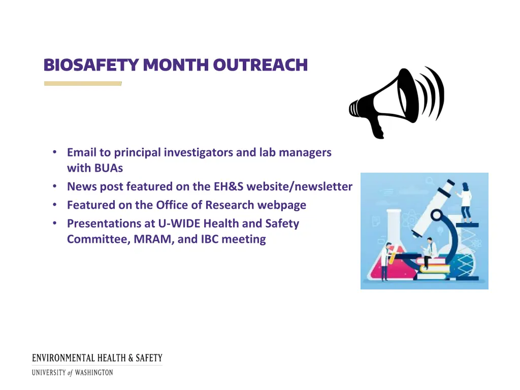 biosafety month outreach
