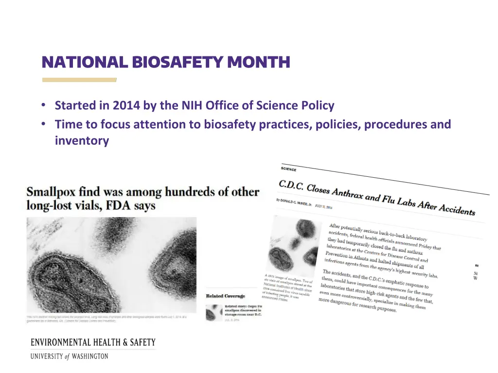 national biosafety month