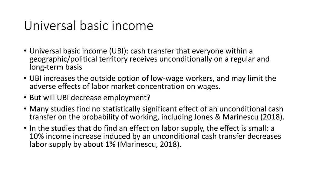 universal basic income
