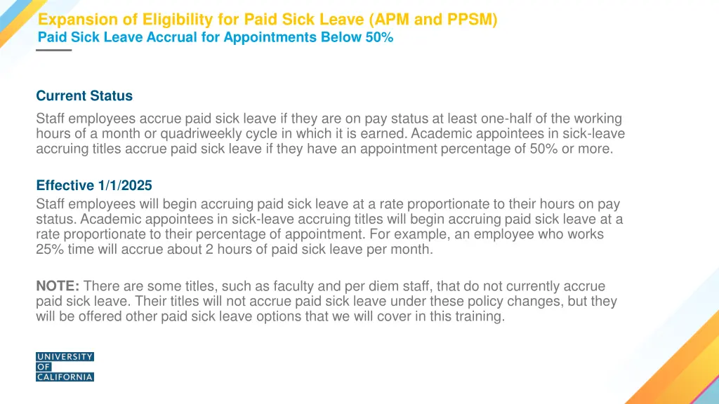 expansion of eligibility for paid sick leave