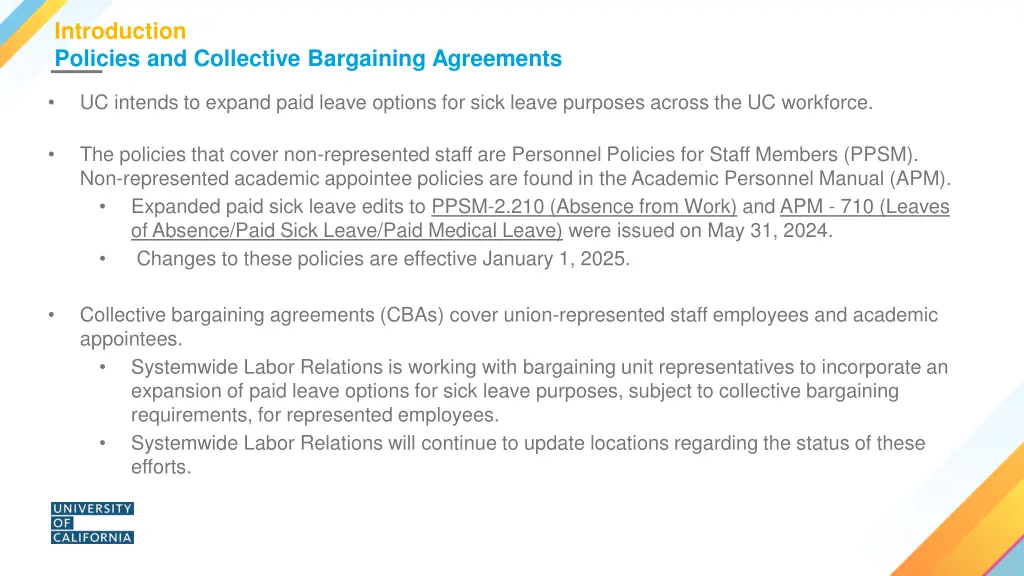introduction policies and collective bargaining
