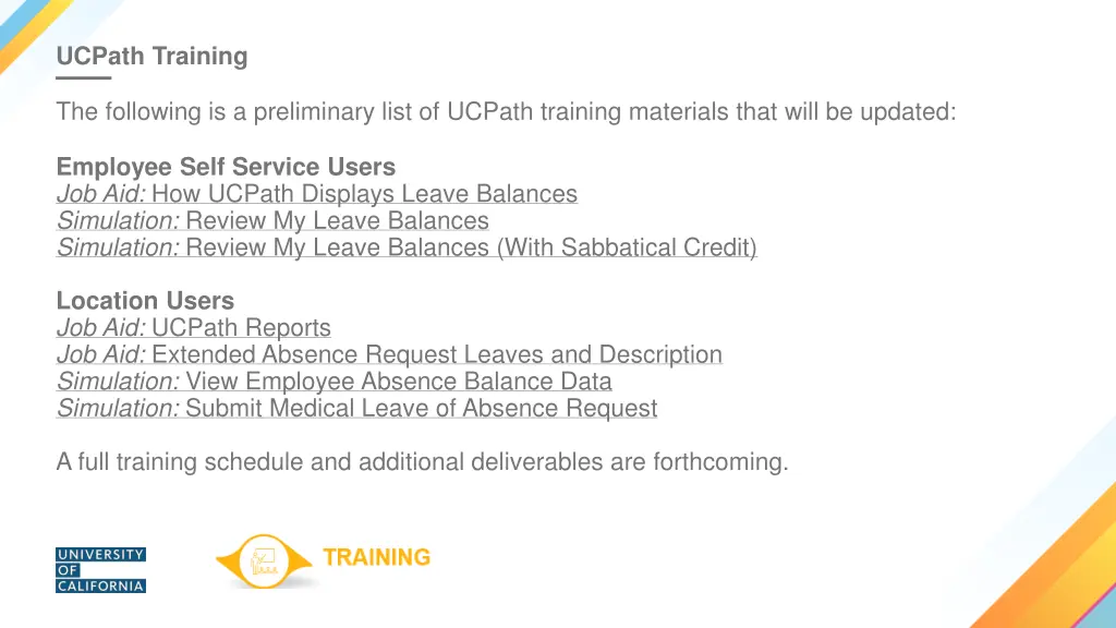 ucpath training