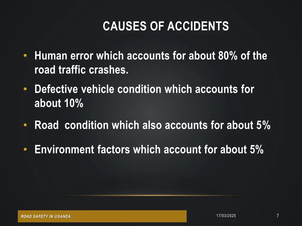 causes of accidents