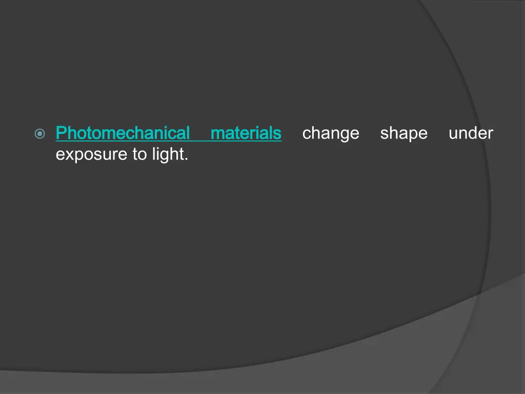 photomechanical photomechanical exposure to light